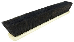 Weiler 42049 36 Medium Sweep Floor Brush, Black Tampico Center w/Horsehair Casing, Includes Brace