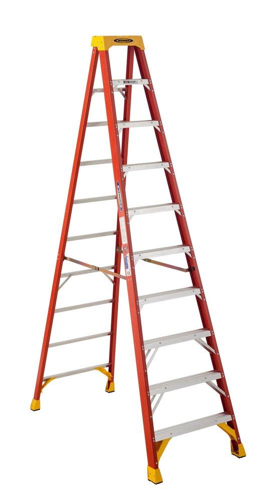 Werner 6210 Series 6200 10 ft Fiberglass Step Ladder