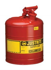 Justrite 7150100 Type I 5 Gallon Safety Can with Self Close Lid