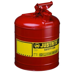 Justrite 7150100 Type I 5 Gallon Safety Can with Self Close Lid