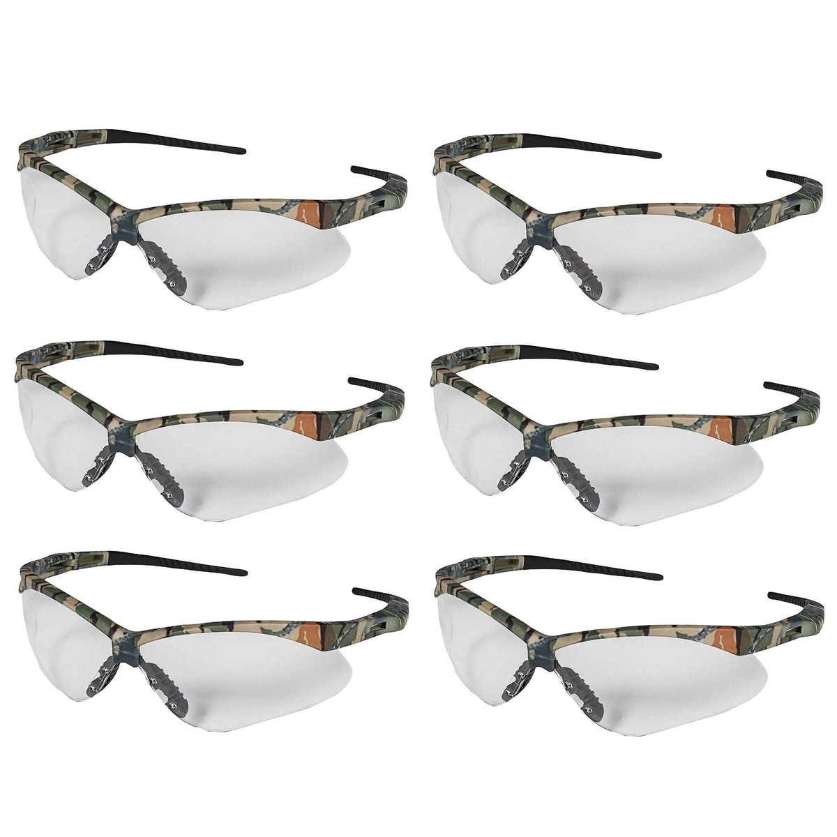 KleenGuard 25676 V30 Nemesis Safety Glasses Clear Lens Wrap Around Black Frame