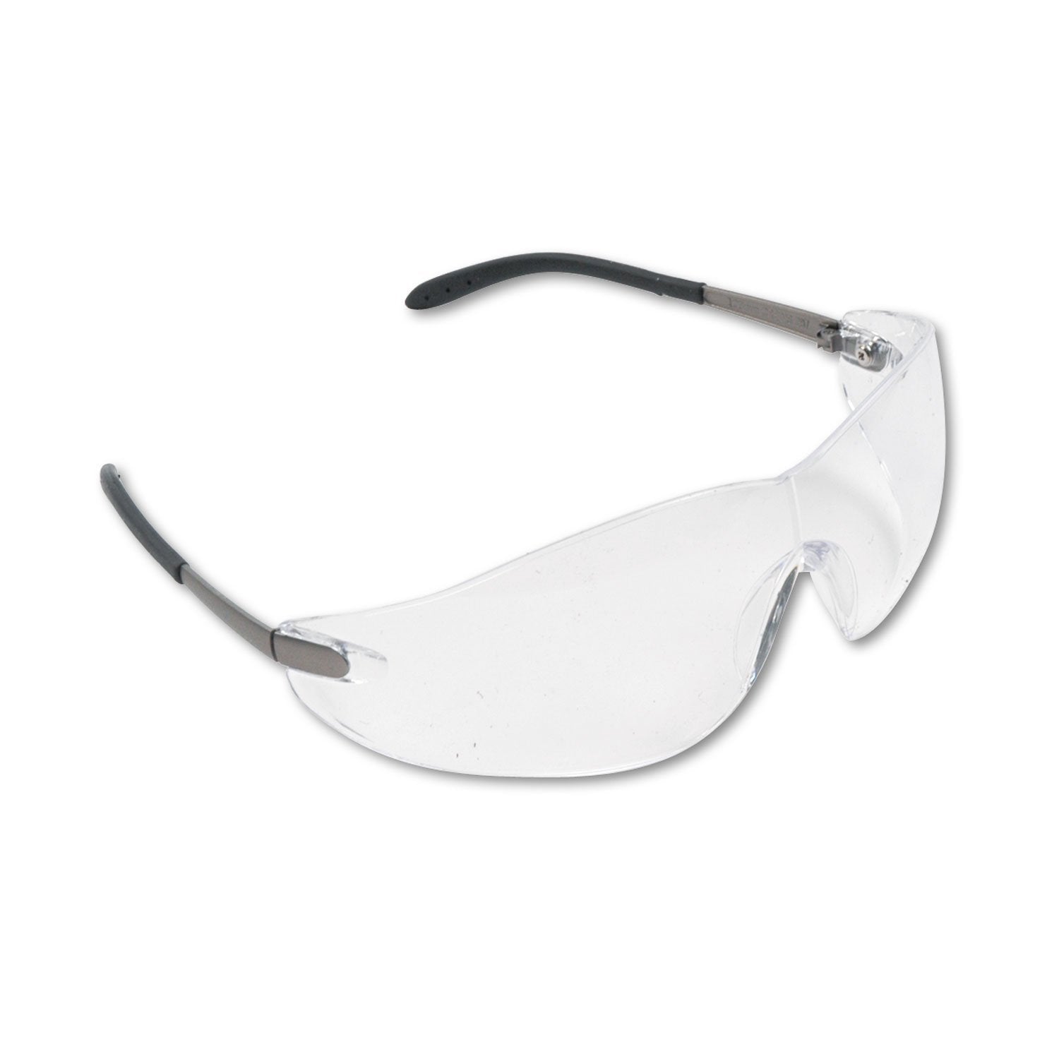 MCR SAFETY MCR Safety S2110 Blackjack Safety Glasses with Chrome Metal Temple and Clear Lens