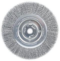 Weiler 36265 Wolverine Crimped Wire Wheel 10 inch Diameter Wide Face 014 Steel Fill Replacement