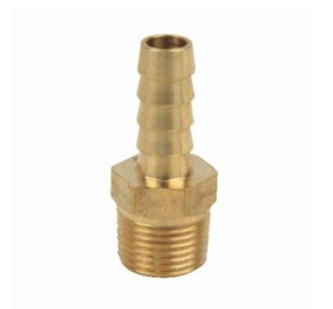 BrassCraft 125-6-6X Hose Adapter 3/8 in. BarbxMNPT Brass Domestic