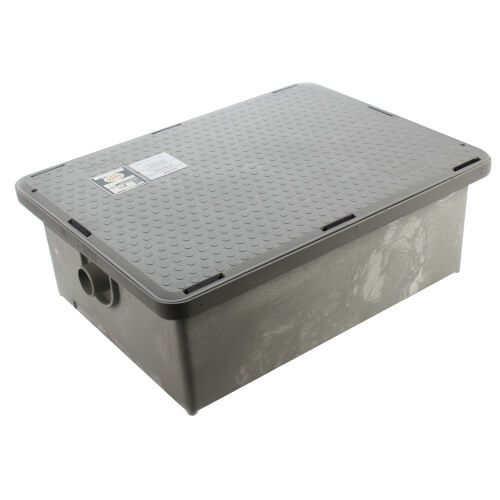 Canplas 3925A02LO Endura Lo-PRO Grease Trap 25 GPM 50 lbs with 2 Inch No-Hub Connector