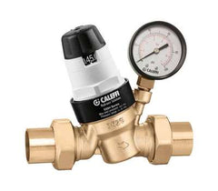 Caleffi 535371HA 1-1/4 NPTF Pressure Reducing Valve w Gauge