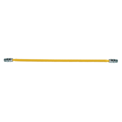 BrassCraft CSSL77-24 ProCoat 3/8 in. MIP x 3/8 in. MIP x 24 in. Stainless Steel Gas Connector 3/8 in. O.D. 40,000 BTU