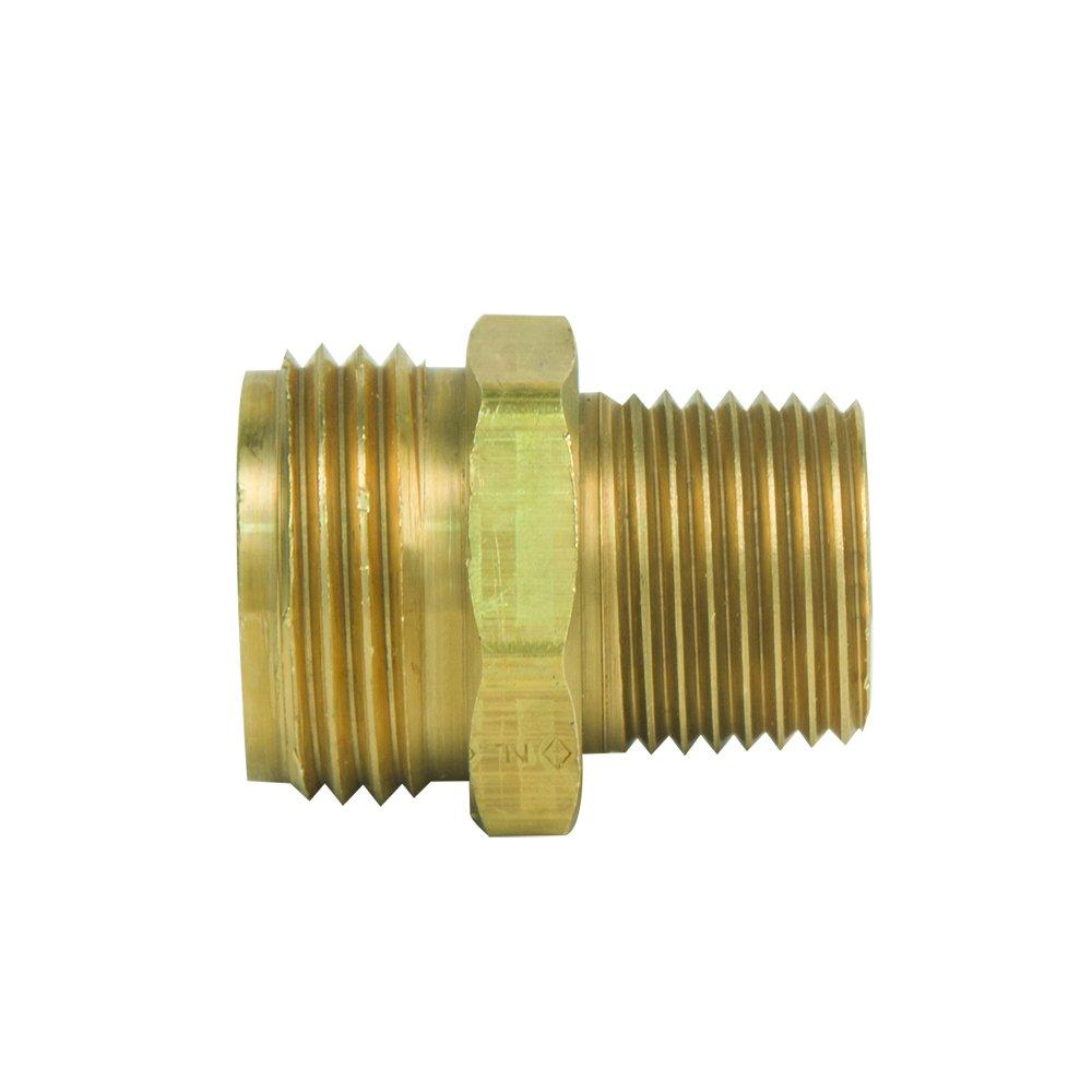 BrassCraft HU22-8-12X Garden Hose Brass Adapter 1/2 x 3/4 in.