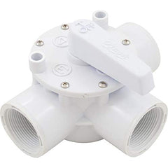 Champlain Plastics AFT100T Diverter Valve Olympic 1-1/2FPT 3-Way White