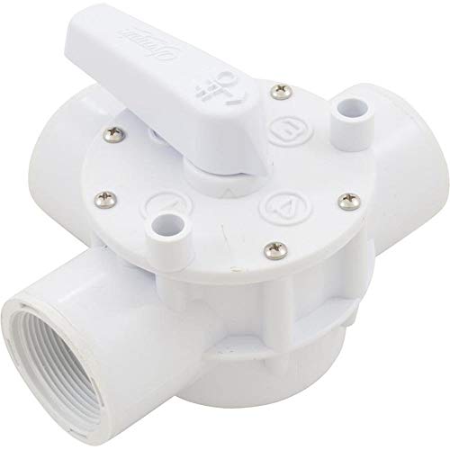 Champlain Plastics AFT100T Diverter Valve Olympic 1-1/2FPT 3-Way White