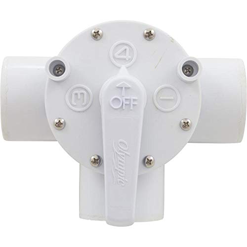 Champlain Plastics AFT100T Diverter Valve Olympic 1-1/2FPT 3-Way White