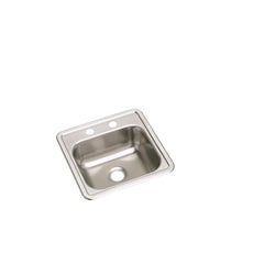 Elkay D115152 Dayton Stainless Steel 15 x 15 x 5-3/16 Single Bowl Drop-in Bar Sink