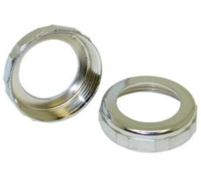 Gene Rich 333-A 2 in. IPS x Tube Chrome-Plated Brass Slip Joint Nut