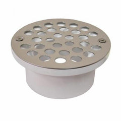 Jones Stephens D54100 PVC General Purpose Drain 3 x 4 inch with Stainless Steel Strainer