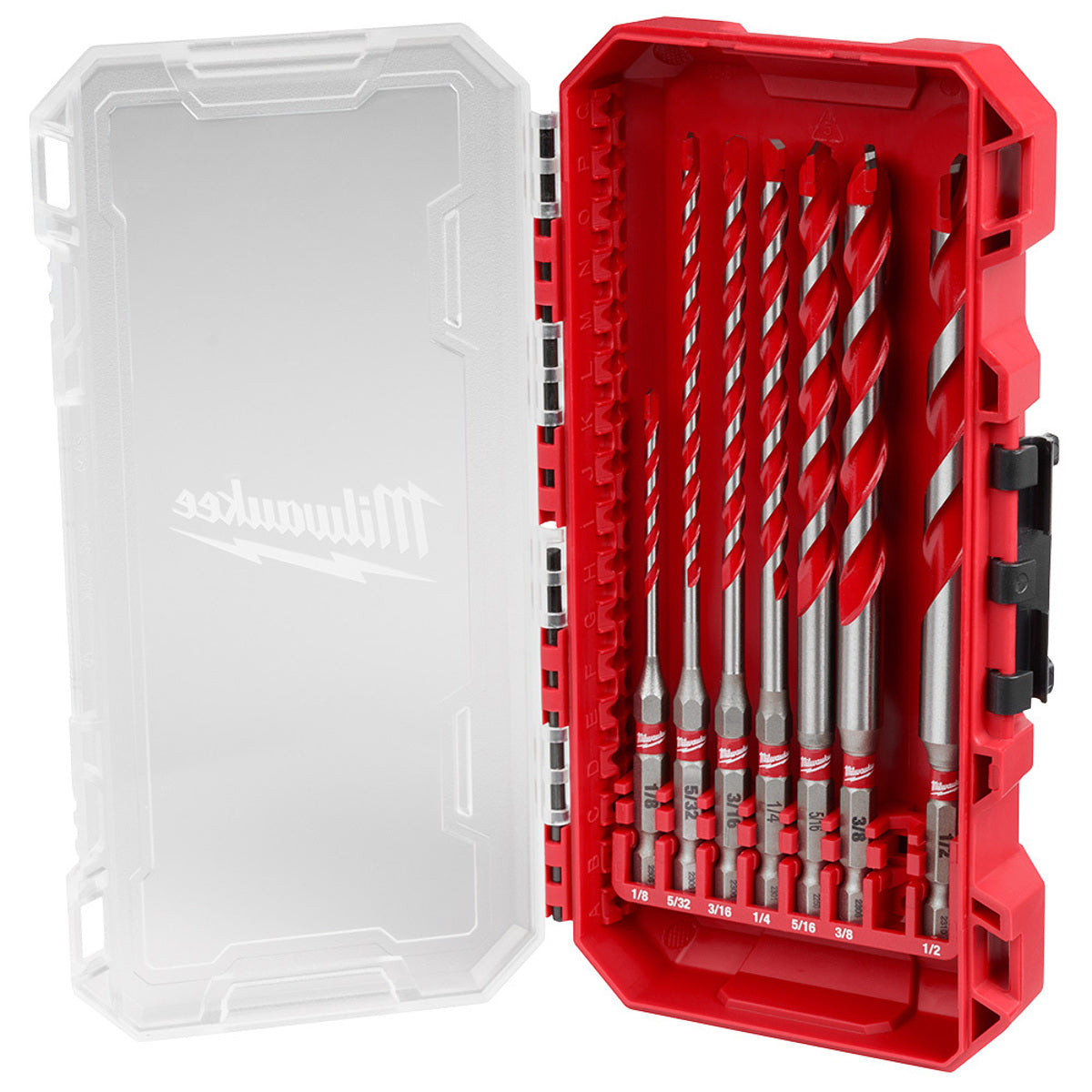 Milwaukee 48-20-9057 7pc. Shockwave Impact Duty Carbide Hammer Drill Bit Kit