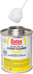 Oatey 30795 Clear PVC Cleaner, 16 oz For Use with PVC, CPVC, and ABS Pipe and Fittings