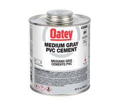 Oatey 30886 PVC Medium Cement 32 Ounce Gray