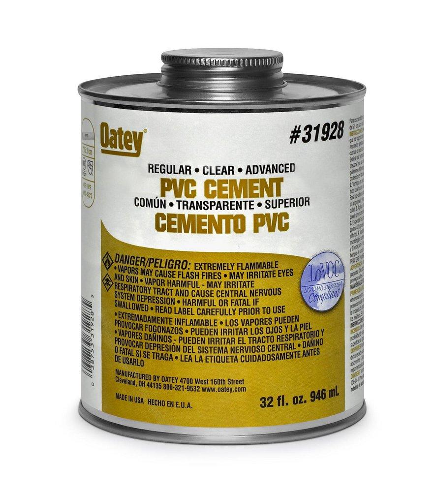 Oatey 31929 1 Gallon PVC Clear Pipe Cement