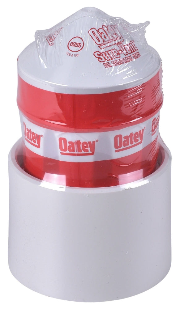 Oatey 39223 500 DFU Capacity Air Admittance Valve 3 x 4 inch PVC Adapter