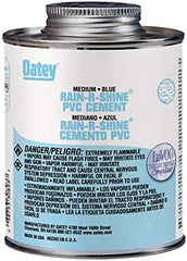 Oatey 30894 Rain-R-Shine PVC Cement 32 oz Blue