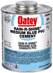 Oatey 30894 Rain-R-Shine PVC Cement 32 oz Blue