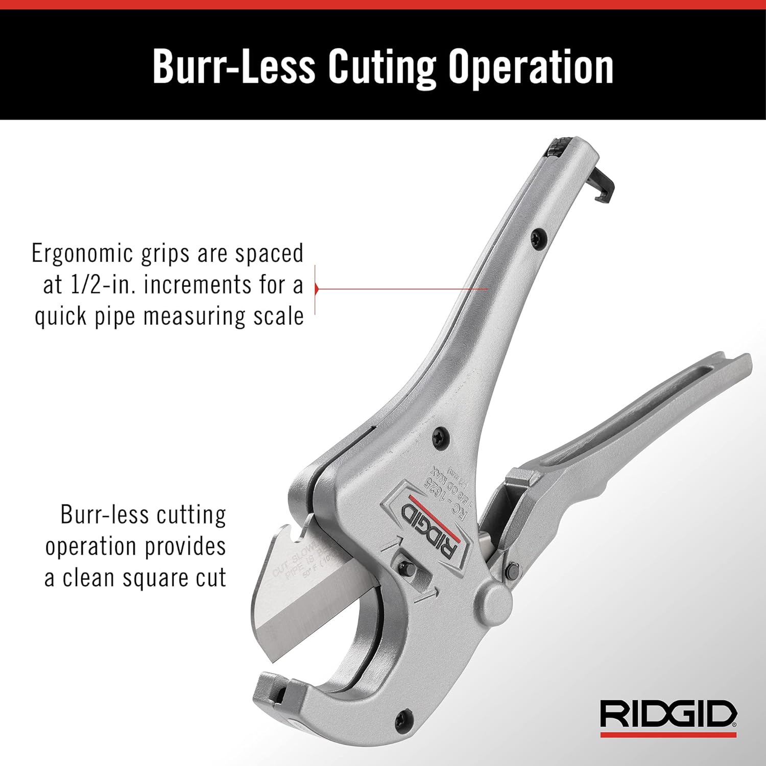 Ridgid 23498 RC-1625 Ratchet Cutter 1/8 to 1-5/8 Aluminum