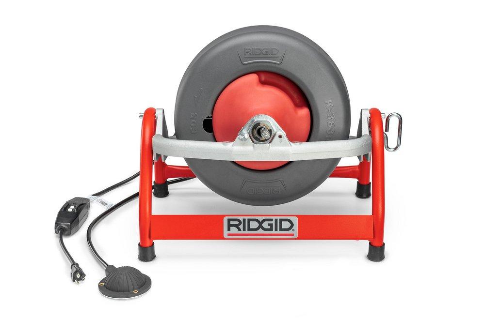 Ridgid 53122 K-3800 W/C-45 Drum Machine For 3/4 To 4 Drain Lines, with C-45 1/2 x 75'. Inner Core Cable & Tool Set, 115V