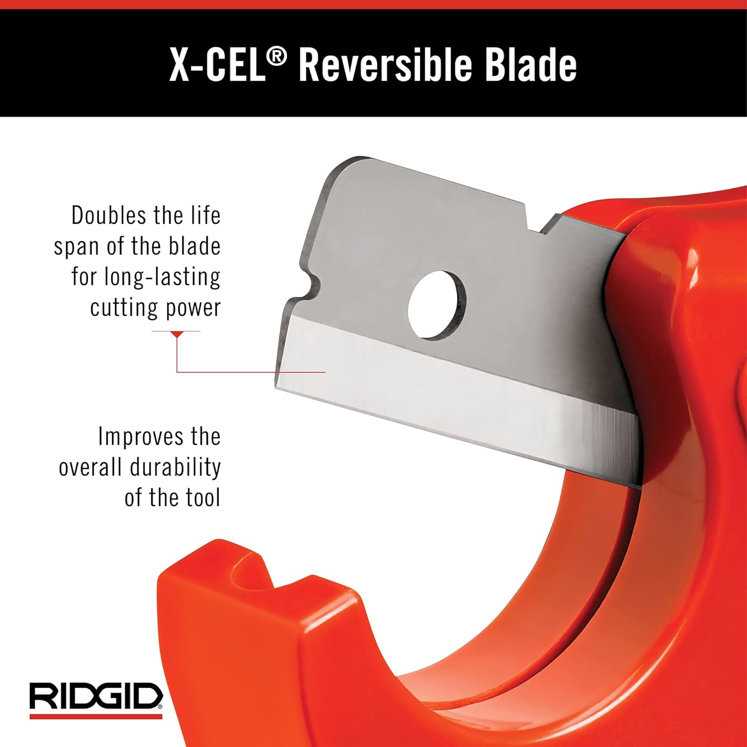 Ridgid 23488 PC-1250 Single Stroke Plastic Pipe and Tubing Cutter 1/8-1-5/8 inch Cutting Capacity