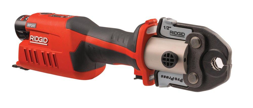 Ridgid 57383 RP 241 Compact Press Tool Kit No Jaws + Li-Ion Battery