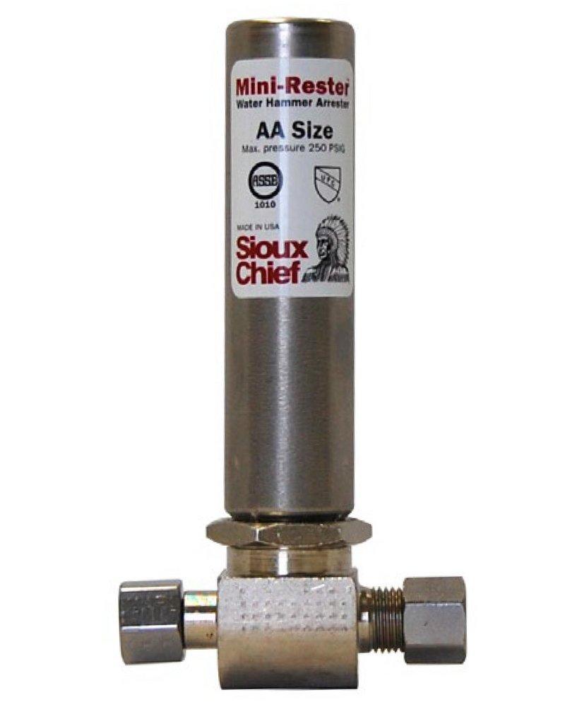 Sioux Chief 660-GTR0 Mini-Rester Water Hammer Arrestor 1/4 O.D. Female Compression Tee