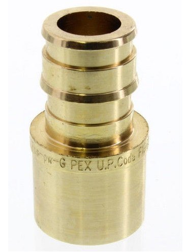 Uponor LF4515050 ProPEX 1/2 Inch Brass PEX Expansion x Female Sweat Adapter