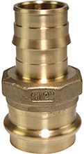 Uponor LFP4513030 ProPEX LF Brass Copper Press Adapter 3 inch PEX x 3 inch Copper