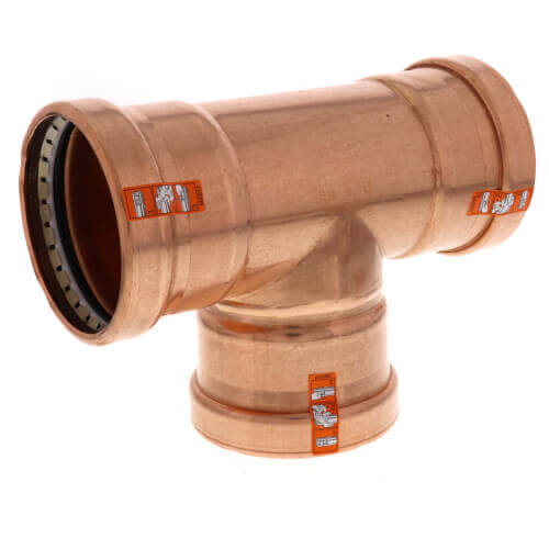 Viega 20708 ProPress XL-C Copper Tee 4 Inch x 4 Inch x 4 Inch