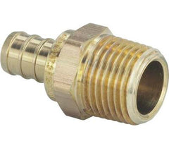 Viega 46342 3/4 in. PEX Crimp x 1/2 in. Male Brass Reducing Adapter Lead Free