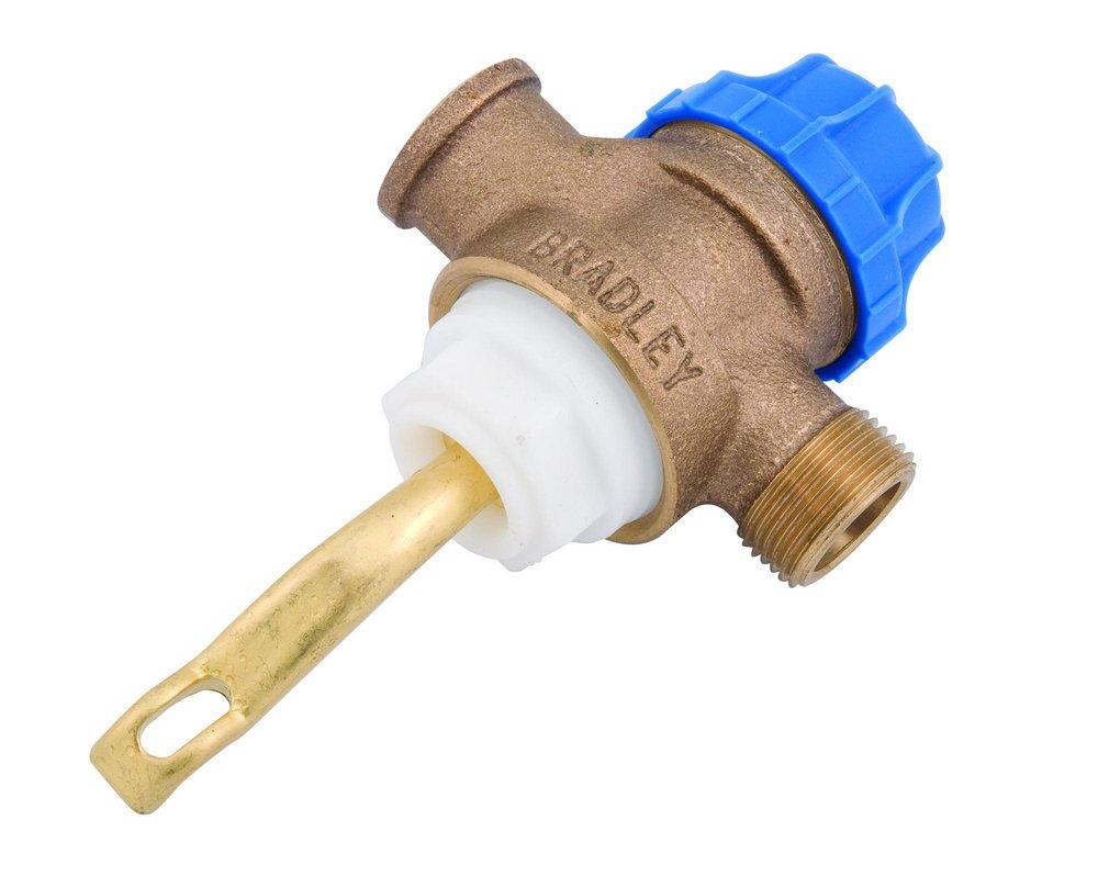 Bradley S07-066 Brass Foot Valve Assembly for Wash Fountains