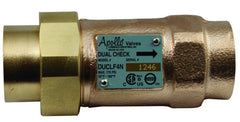 Apollo Valves 4NLF3A22A 3/8 NPT Lead Free Bronze Dual Check Valve