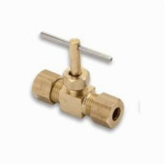 BrassCraft NV105-4X Brass Needle Valve 1/4 in. OD Compression x Compression for Water Systems