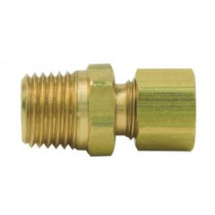 BrassCraft 68-4-4X 1/4 inch OD by 1/4 inch Male Reducing Adapter Lead-Free, Rough Brass