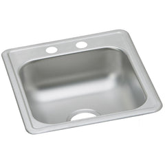 Elkay D117192 Dayton Stainless Steel 17 x 19 x 6-1/8 Single Bowl Drop-In Bar Sink