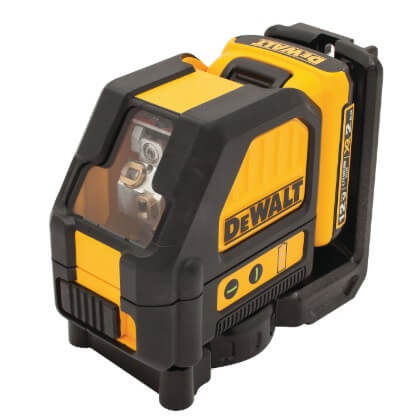 DeWalt DW088LG 12V MAX Green Cross Line Laser Self-Leveling IP65 Water Debris Resistant