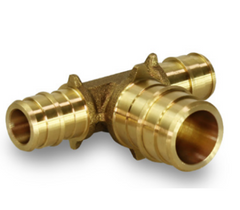 Everflow WPRT3413-NL Brass Expansion PEX Reducing Tee, Lead-Free - F1960