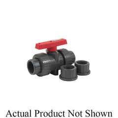 Jomar 210-543 Tru-Union PVC Valve Schedule 80 Threaded and Solvent Connections 150 WOG