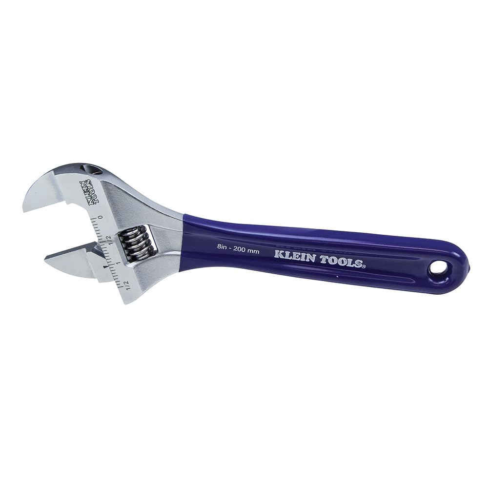 Klein Tools D86936 Adjustable Wrench with Slim Jaw 8-Inch