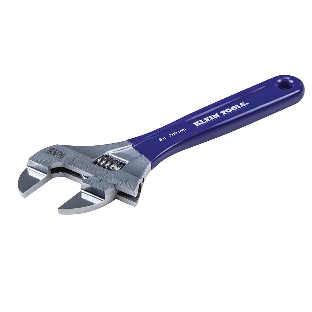 Klein Tools D86936 Adjustable Wrench with Slim Jaw 8-Inch