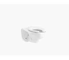 Kohler K-84325-0 Kingston Ultra 1.1 - 1.6 gpf Top Spud Siphon Jet Vitreous China Elongated Front Toilet Bowl White