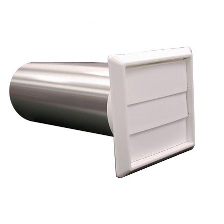 Jones Stephens D04025 4 Inch White Louv Dryer Vent Hoods