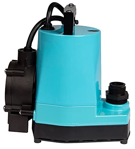 Little Giant 505350 115-Volt, 1/6 HP, 1200 GPH Submersible Utility Pump with 18-Ft. Cord