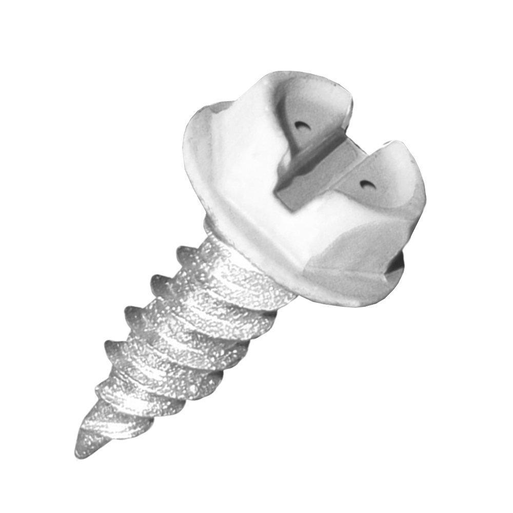 Malco HW8X3ZWT Zip-In Zinc Plated Hex Washer Head Self-Drilling & Tapping Screw 8 mm x 3 in.