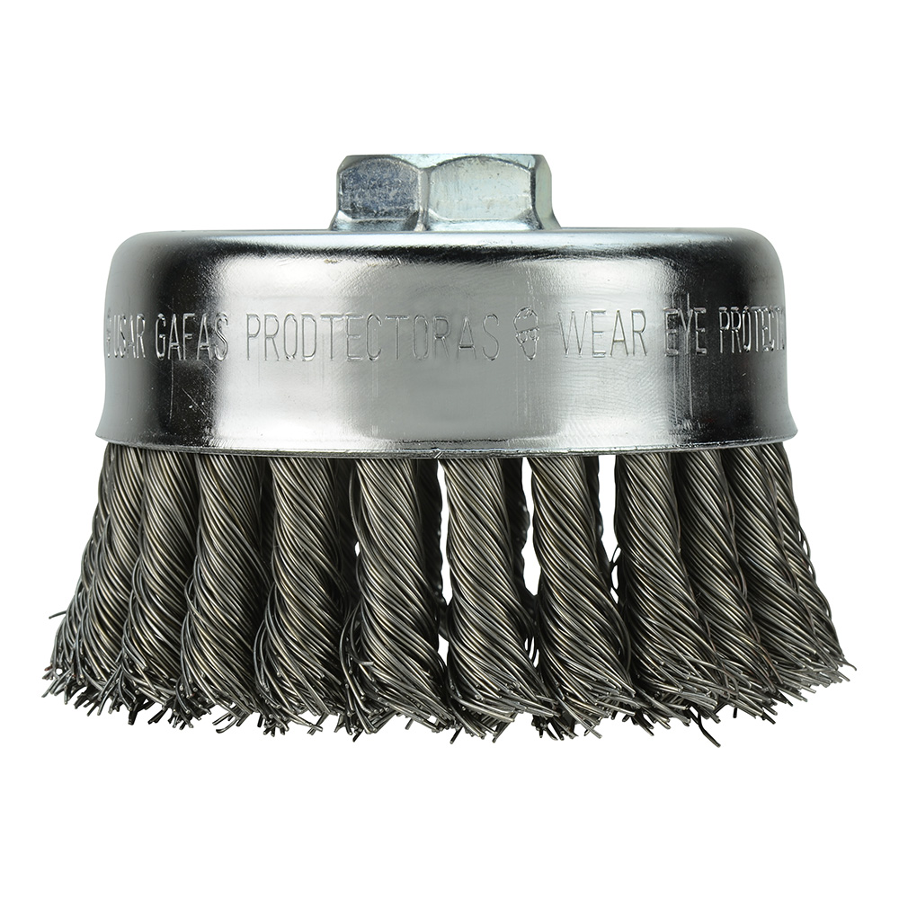 Milwaukee 48-52-1350 4 Inch Carbon Steel Knot Wire Cup Brush