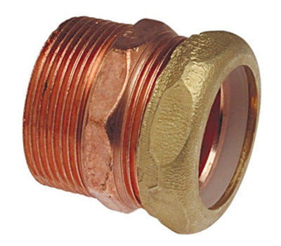 Nibco 904-7 1-1/4 in. Male x Slip Joint Wrot Copper DWV Trap Adapter